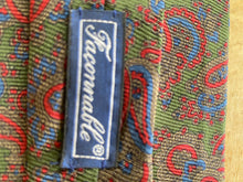 Load image into Gallery viewer, Faconnable green silk paisley tie
